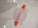 马博士婴儿牙胶小月龄磨牙胶棒安抚胶硅胶玩具防吃手牙咬胶 兔子橙色 实拍图