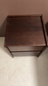 京东京造实木床头柜 天然橡胶木|大容量2抽 卧室收纳柜储物柜 黑胡桃 实拍图