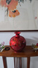 乾雅堂 景德镇陶瓷花瓶插花摆件玄关现代中式简约水晶釉 家居客厅餐桌卧室装饰工艺品电视柜摆设 水晶釉晶红石榴瓶 实拍图