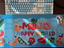 达尔优（dareu）EK815机械合金版键盘 有线键盘 电竞游戏键盘 多键无冲108键单光 女生  白色蓝色 红轴 实拍图