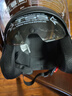 凤凰（Phoenix）新国标A类3C认证电动车摩托车头盔双镜片防雾防风保暖哑黑 男女四季通用电瓶车3/4半盔冬季安全帽 实拍图