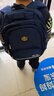 史努比（SNOOPY）小学生书包男孩学院风护脊减负1-4-6高年级儿童初中生双肩背包 蓝 实拍图