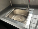 科固（KEGOO）水槽洗菜盆小单槽一体盆 304不锈钢厨房淘菜洗碗池以旧换新K8001 实拍图