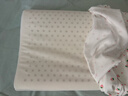 富安娜儿童乳胶枕 A类泰国进口抗菌儿童护颈低枕 一只装 50*30*3-5cm 白 实拍图