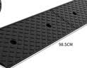 百舸 台阶斜坡垫 门槛马路牙子路沿坡三角阶梯垫 汽车爬坡上坡垫 100*15*4 全黑橡塑款 CW504253 实拍图