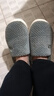 京东京造【厚底防滑】棉拖鞋男士冬季室内居家毛拖保暖全包深灰色44-45 实拍图