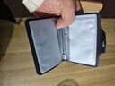 【12卡位】卡包男女超薄迷你小钱包多功能皮套多卡位证件卡套 黑色[双面可插卡-12卡位] 实拍图
