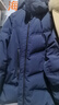 鸭鸭【大师剪裁系列】羽绒服女短款2025冬季新款户外防寒保暖外套MY 藏青色 L (165) 实拍图