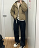 优衣库男装女装高弹力休闲短裤宽松休闲运动裤起居裤可外穿475827 01 乳白色 4XL 实拍图