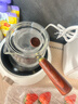 雅集侧把壶锤纹煮滤茶具耐热玻璃茶壶煮茶泡茶壶耐高温泡茶壶600ml 实拍图
