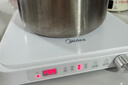 美的（Midea）家用电磁炉电陶炉电池炉2200W大功率猛火新型电磁灶一体微晶面板爆炒炒菜定时火锅炉MC-HGE22BF09 实拍图