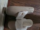 朴西冬季防水可拆卸棉拖鞋女士保暖室内厚底防滑可外穿 浅粉 40-41 实拍图