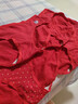 红豆内裤女大红抗菌棉氨女士内裤本命年中腰三角裤4条装【骐骥红】 实拍图