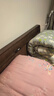 京东京造家居悦枫实木床 天然橡胶木 主卧双人床胡桃色1.8×2米 实拍图