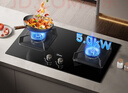 美的（Midea）【液化气/煤气罐 】燃气灶双灶具 家用5.0kW台嵌两用 高热效 可调节底盘 Q325-M 实拍图