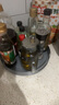 帅仕（shuaishi）厨房置物架旋转调料架调味品收纳架佐料收纳台面托盘 枪灰30cm 实拍图