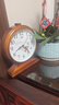 康巴丝（Compas）挂钟古典欧式座钟表复古客厅装饰台钟创意卧室床头时钟石英钟 3020数字木纹 实拍图