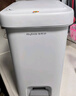 佳帮手脚踏垃圾桶10L家用脚踩+手按双开盖厨房卫生间厕所客厅卧室带盖 实拍图