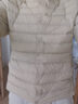 鸭鸭（YAYA）佟丽娅同款轻薄羽绒服女新款冬季短款圆领内胆修身时尚薄外套男 米白色【女款无领】 XL 【建议115-125斤】 实拍图