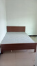 兴瑀汇实木床1.5米1.8m新中式双人床胡桃色木床主卧家用现代简约单人 胡桃色床+10cm床垫 1.8米*2米框架结构 实拍图