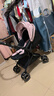 爱贝丽婴儿推车轻便双向一键收车可坐躺高景观四轮万向避震新生儿婴儿车 MAX6 英伦粉（推把换向） 实拍图