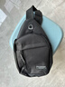运动跑步包男休闲斜挎包手机包防泼水健身包女单肩包 黑色 实拍图