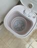 扬子迷你洗衣机小型半全自动内衣内裤洗衣机洗脱一体家用母婴洗袜子神器儿童单身学生宿舍出租房 【6.5KG白色升级款】强劲洗涤+仿生手洗 实拍图