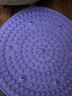 SMOOKY指压板脚底按摩脚垫穴位疏通脚心指压板仿鹅卵石圆形垫慢跑 优雅紫【圆形直径约55cm】 实拍图