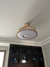 宏光照明（Honkon）吸顶灯带风扇现代智能调光遥控变频吊扇灯餐厅卧室家用书房房间灯 TB-42ZFS-015 金色 48W智能变光 实拍图