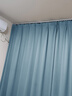 未来式卧室窗帘遮光2025新款挂钩式轨道窗帘客厅阳台隔热轻奢高端遮阳布 浅黛蓝（99%遮光）(送挂钩） 【定制尺寸/穿孔款】联系客服 实拍图
