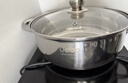 Debo德铂不锈钢火锅汤锅电磁炉燃气明火通用复底带盖26cm 实拍图