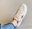 奥古狮登（Agsdon）休闲鞋女厚底夏季鞋子女学生百搭时尚华夫鞋女鞋 111052 米杏 37 实拍图