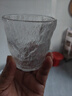 简约ins风玻璃杯家用果汁杯办公室咖啡杯磨砂啤酒杯树纹冰川杯 矮款 2只装220ml 实拍图