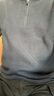 优衣库男女装souffle yarn舒芙蕾半拉链针织衫毛衣毛衫478546 68 深蓝色 M /170/92A 实拍图