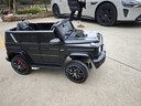 福儿宝奔驰授权大G儿童电动车玩具车可坐人四轮带遥控越野小孩宝宝送礼 四驱黑+减震器+后备箱+高低门+皮座+防爆软胎 实拍图