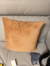 京东京造棉花糖抱枕 超柔棉棉绒沙发床头客厅办公室腰靠枕垫蜜糖橘45x45cm 实拍图