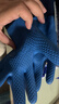 星宇 浸胶劳保手套 优耐保半挂乳胶压纹防滑耐用 工业工地工作木工钢筋工建筑防护手套 6付 蓝色 A698【升级款更防水】 实拍图