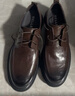 百丽通勤商务皮鞋2025男牛皮褶皱增高休闲鞋A1373AM4 棕色2  40 实拍图