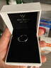 唯一（Winy）999纯银情侣戒指一对男女款求婚告白对戒生日情人节礼物送女朋友 实拍图