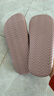 京东京造【抗菌皮纹拖】eva软弹家居防臭浴室新款拖鞋女士 香芋紫 37-38 实拍图