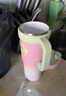 物生物保温杯女士水杯大容量巨无霸冰霸杯高颜值吸管杯学生杯子生日礼物 实拍图