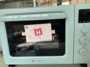 海氏（Hauswirt）C40三代电烤箱家用烘焙多功能发酵一体机食品级搪瓷内胆智能菜单新年礼物 湖水绿 40L 实拍图