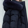 鸭鸭（YAYA）品牌妈妈羽绒服中长款2026新款中老年女冬装可拆卸帽保暖外套 黑色 3XL (建议135-150斤) 实拍图