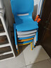 华恺之星 塑料凳 家用小板凳换鞋凳子 宝宝餐椅学习椅靠背椅子 HK5601浅蓝 实拍图
