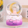 TaTanice水晶球音乐盒桌面摆件飘雪八音盒儿童发光玩具送女孩生日新年礼物 实拍图
