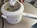 美的（Midea）电煮锅 小电锅 电蒸锅 宿舍小锅多功能锅辅食锅 1.6L学生寝室一体泡面小火锅电煮锅XZE2017 配蒸笼 实拍图