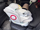 猫头鹰卢娜2 儿童安全座椅0-12岁婴儿车载360度旋转 新法规-卢娜2银白 实拍图