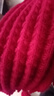 百搭韩版针织毛线红色围巾女2024圣诞冬季高级感新年礼物情侣围脖 针织围巾-酒红色-1个装-保暖 1 实拍图
