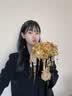 PDQ金色手捧花束新娘接亲结婚礼物高档成品diy手工材料包新婚送新人 鎏金之囍 【材料包+亚克力礼盒+礼袋】 黄金色手捧花【升级款】 实拍图