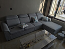 创繁现代可拆洗布艺沙发简约客厅小户型免洗科技布沙发组合家具 四人位2.75M+左右互换贵妃 高密度海绵座包/透气麻布 实拍图
